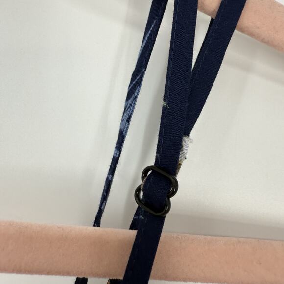 Hawaii Hangover Spaghetti Strap Jumpsuit Size Medium Blue Floral Rayon NEW - Picture 2 of 14